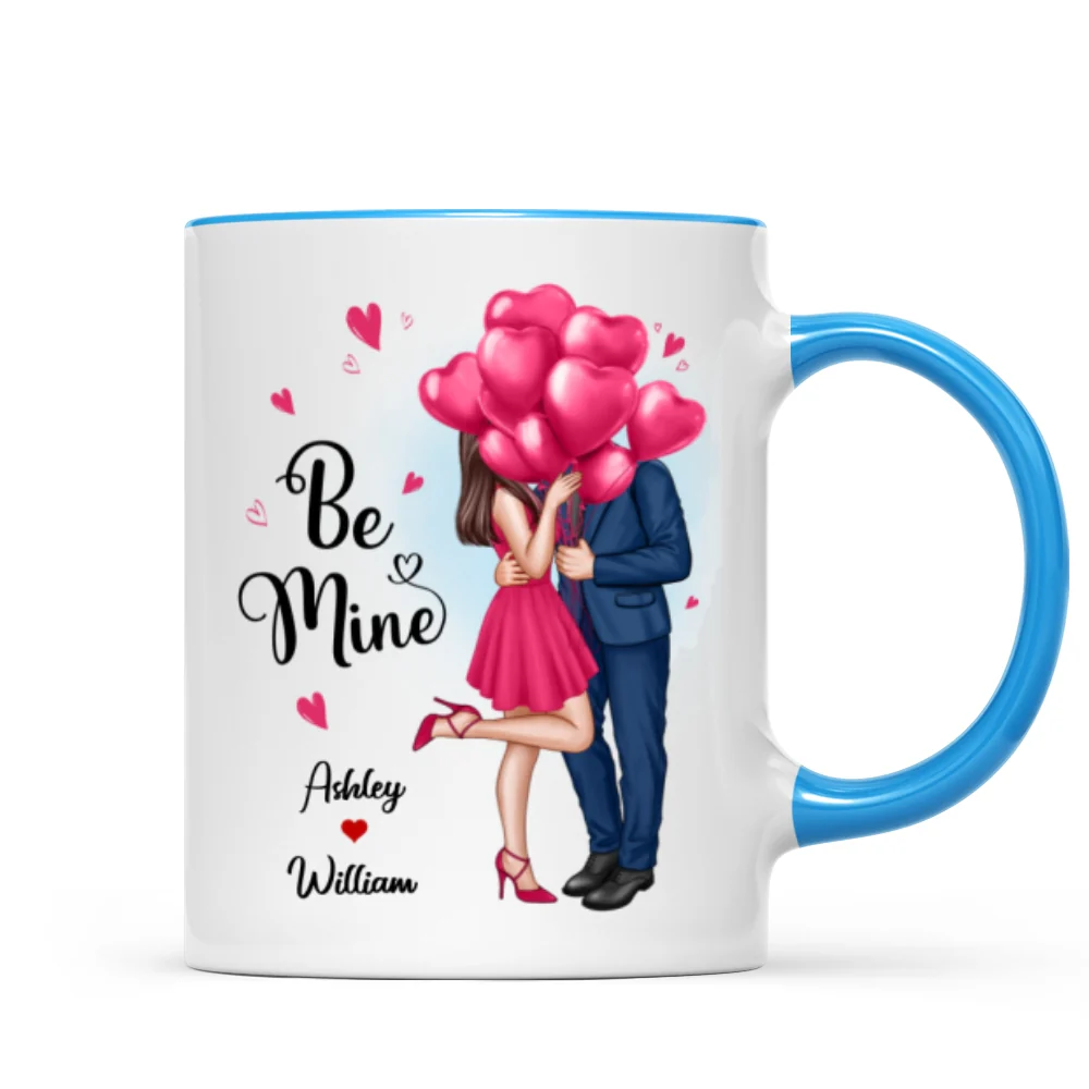 Elegant Couple Be Mine Personalized Mug - Image 10