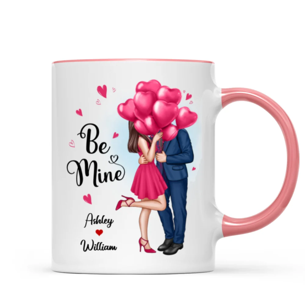 Elegant Couple Be Mine Personalized Mug - Image 11