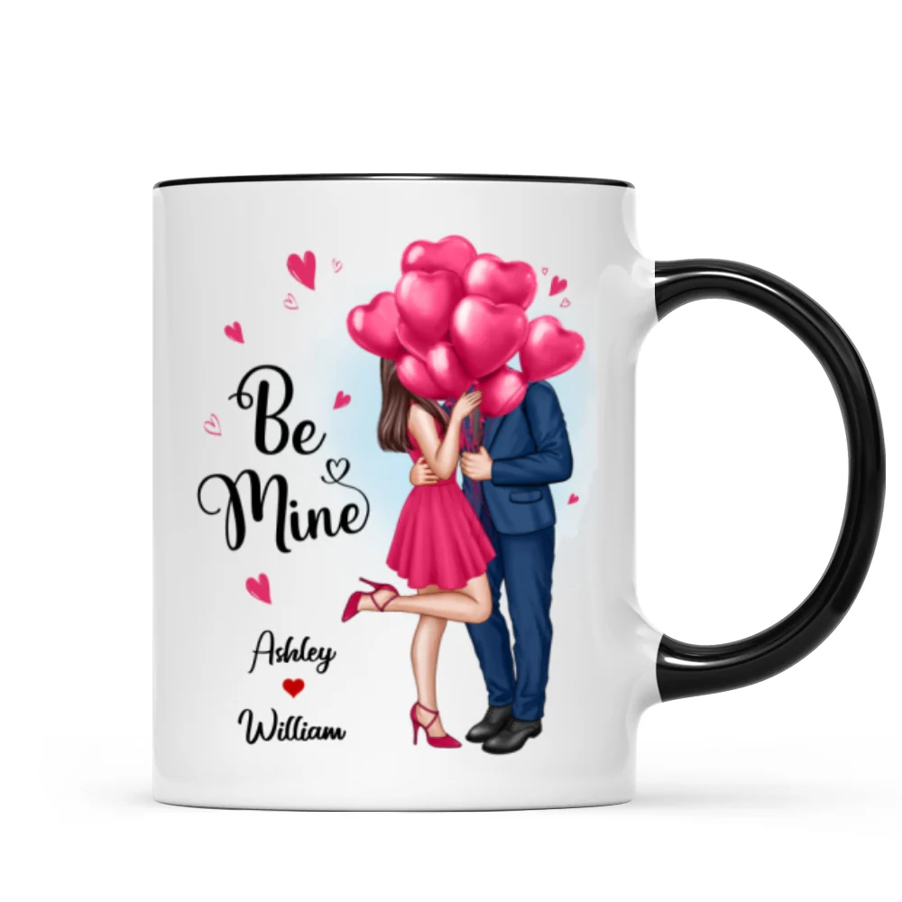 Elegant Couple Be Mine Personalized Mug - Image 7