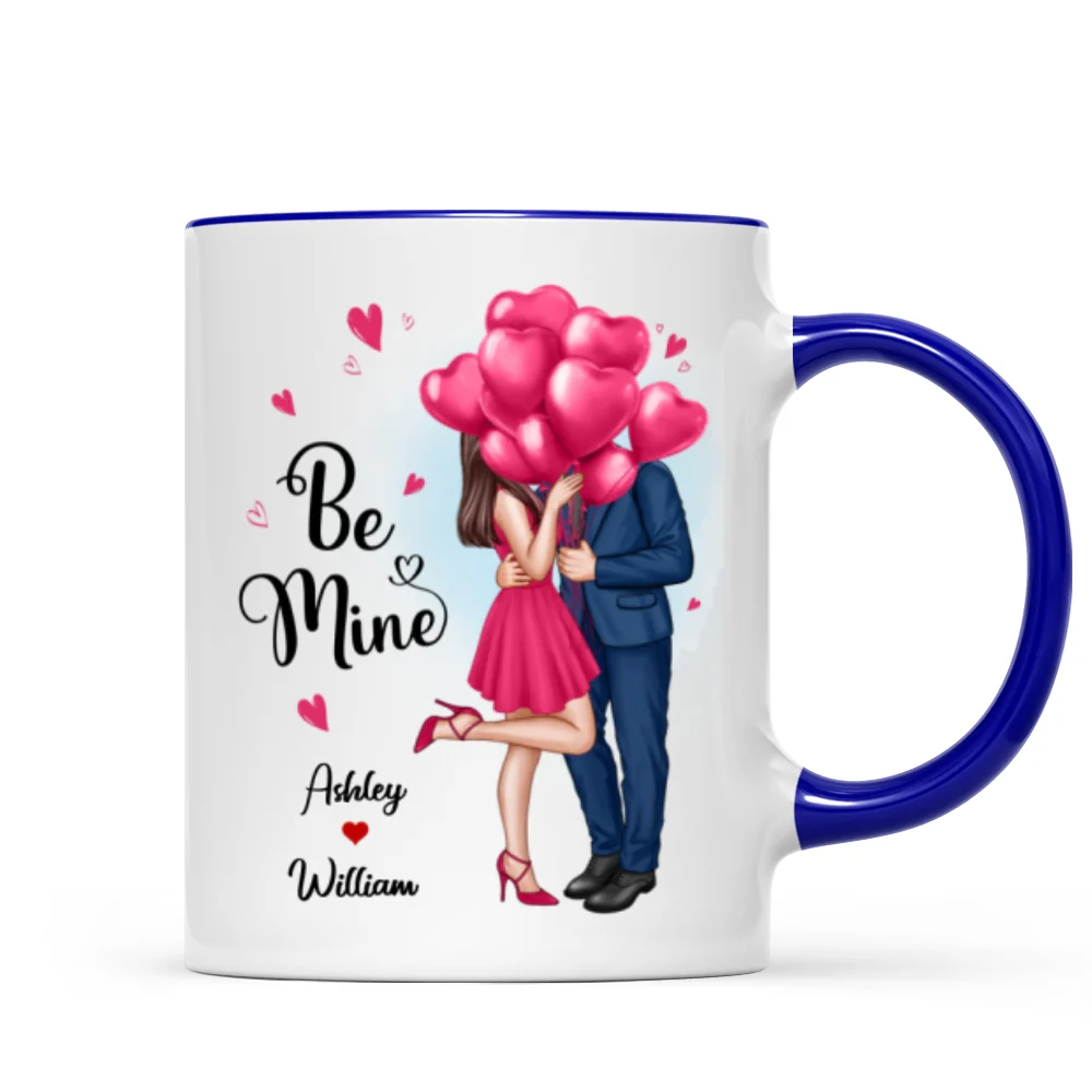 Elegant Couple Be Mine Personalized Mug - Image 8