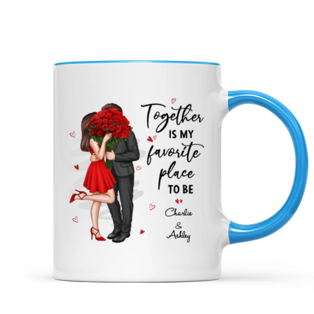 Together Is My Favorite Place To Be Couple Valentine‘s Gift For Him For Her Personalized Mug - Image 10