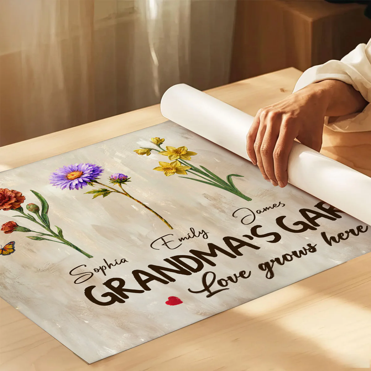 Endless Love Grandma's Garden Birth Month Flowers - Personalized Poster - Mother's Day Gift For Grandma, Mom - Image 8