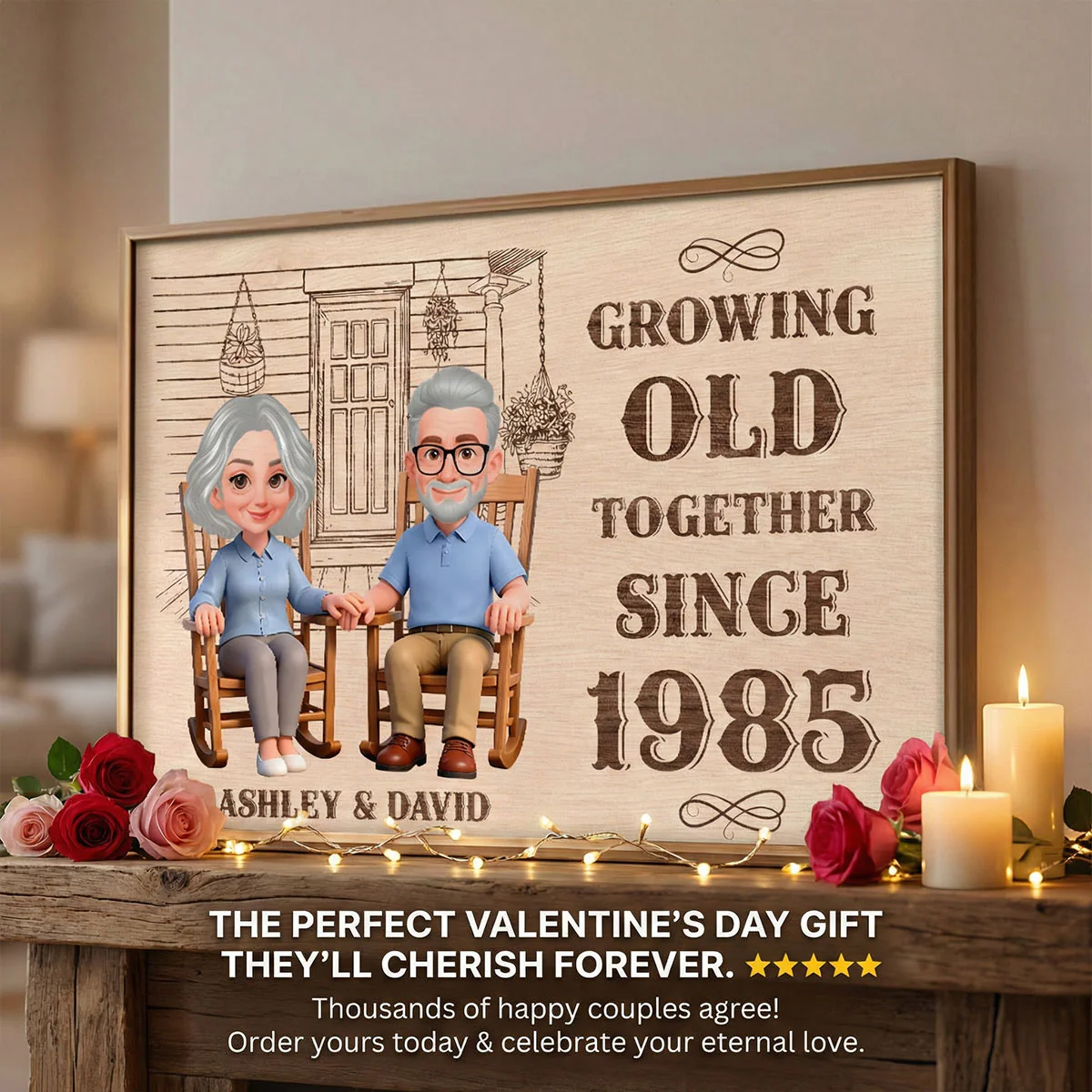 Eternal Love Couple Growing Old Together - Personalized Poster - Valentine's Day Gift For Couple - Image 11