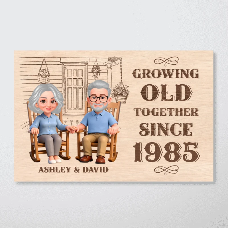 Eternal Love Couple Growing Old Together - Personalized Poster - Valentine's Day Gift For Couple - Image 13
