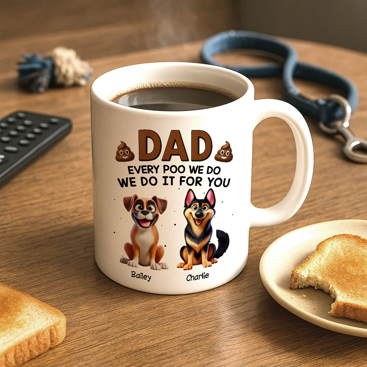 Every Poo I Do I Do It For You Cute Cartoon Dogs Personalized Mug - Image 11