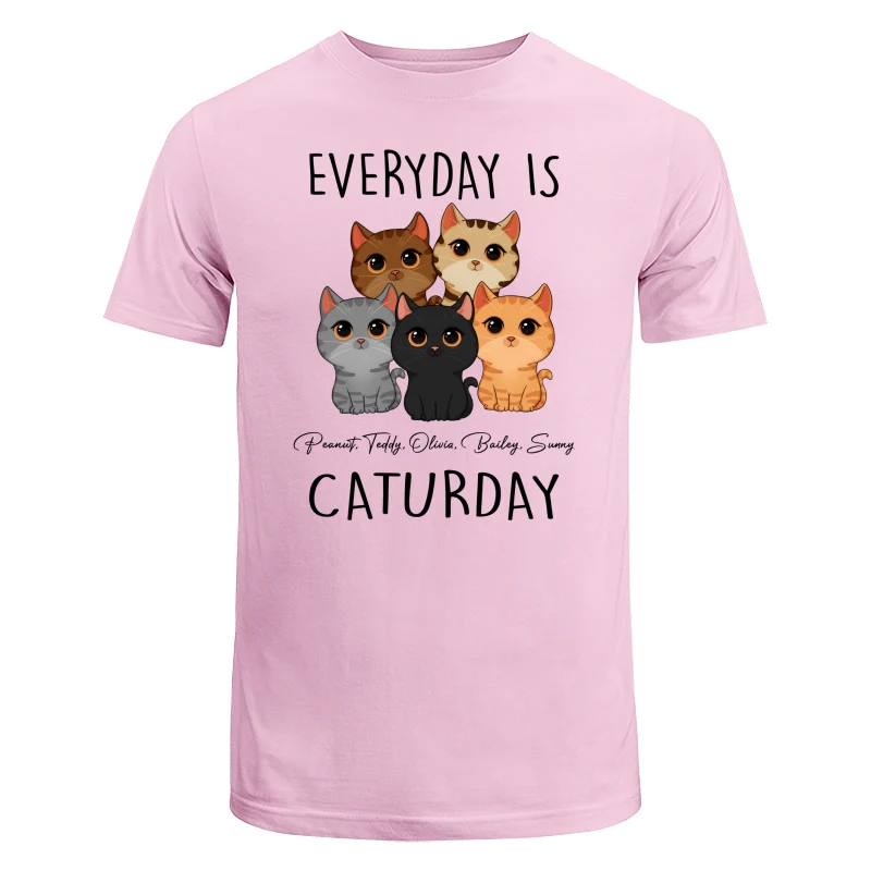 Everyday Is Caturday Cute Cats Vector Personalized Shirt - Image 7