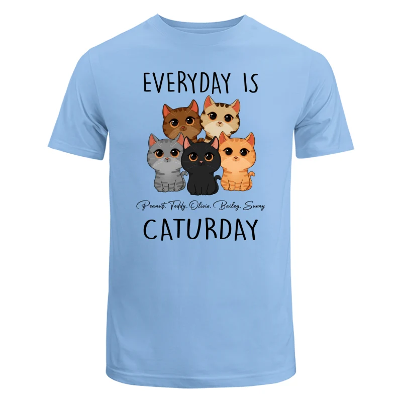 Everyday Is Caturday Cute Cats Vector Personalized Shirt - Image 8