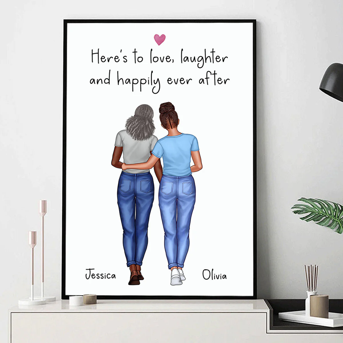 Everything I Am Is Because Of You Gift Personalized Poster - Image 4