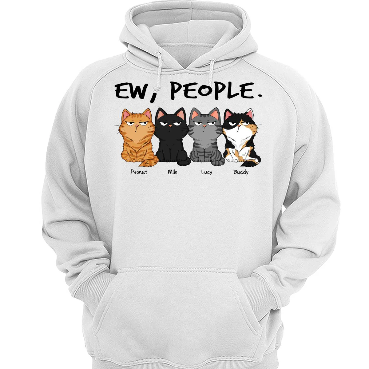 Ew People Funny Cat Expression Custom-made Gift For Cat Lover Personalized Shirt - Image 3