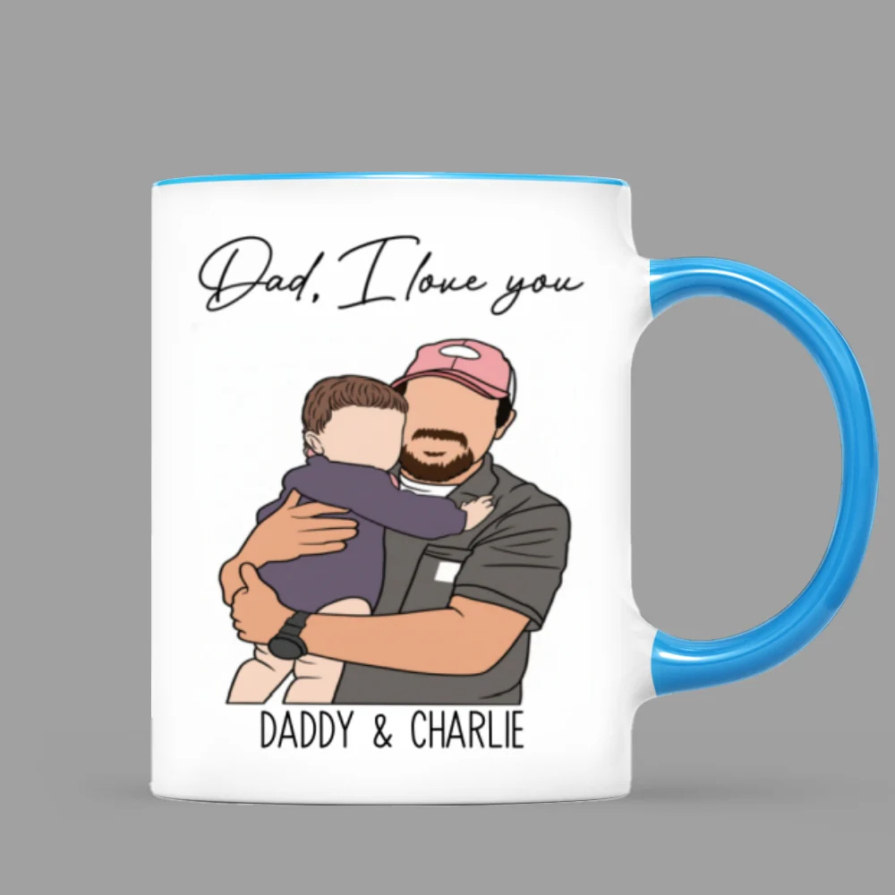Faceless Portrait Style Best Dad Ever - Personalized Mug - Father's Day Gift For Dad, Husband - Image 11