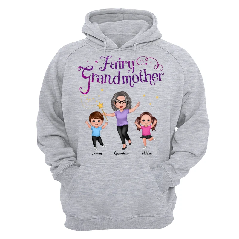 Fairy Grandmother Happy Doll Grandma And Grandkids Personalized Shirt - Image 14