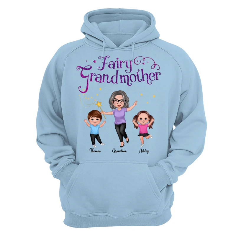 Fairy Grandmother Happy Doll Grandma And Grandkids Personalized Shirt - Image 16