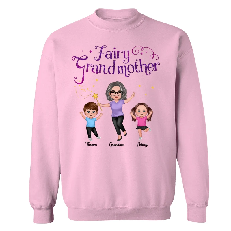 Fairy Grandmother Happy Doll Grandma And Grandkids Personalized Shirt - Image 19