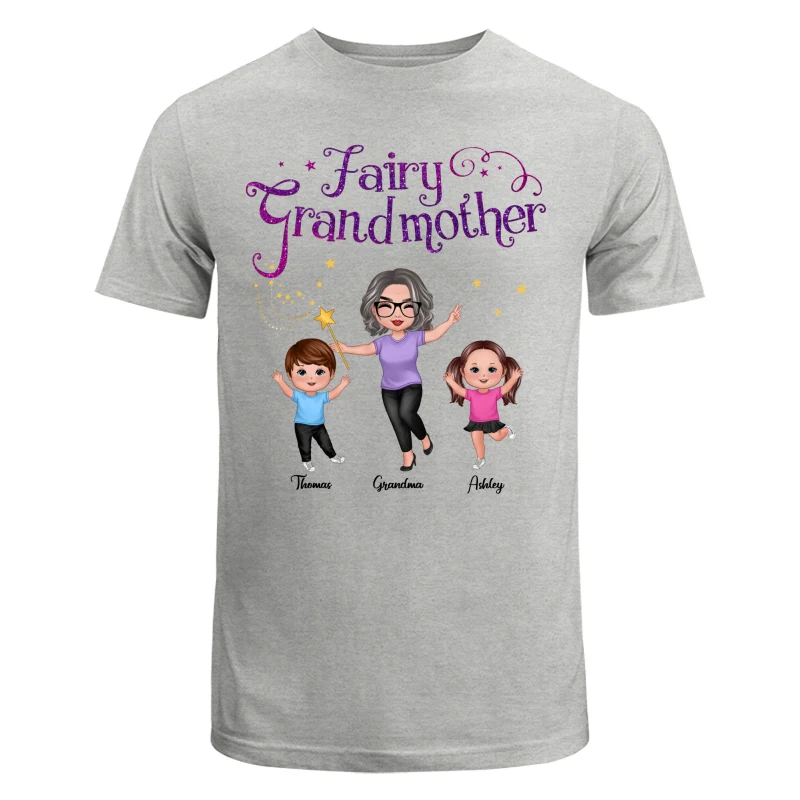 Fairy Grandmother Happy Doll Grandma And Grandkids Personalized Shirt - Image 6