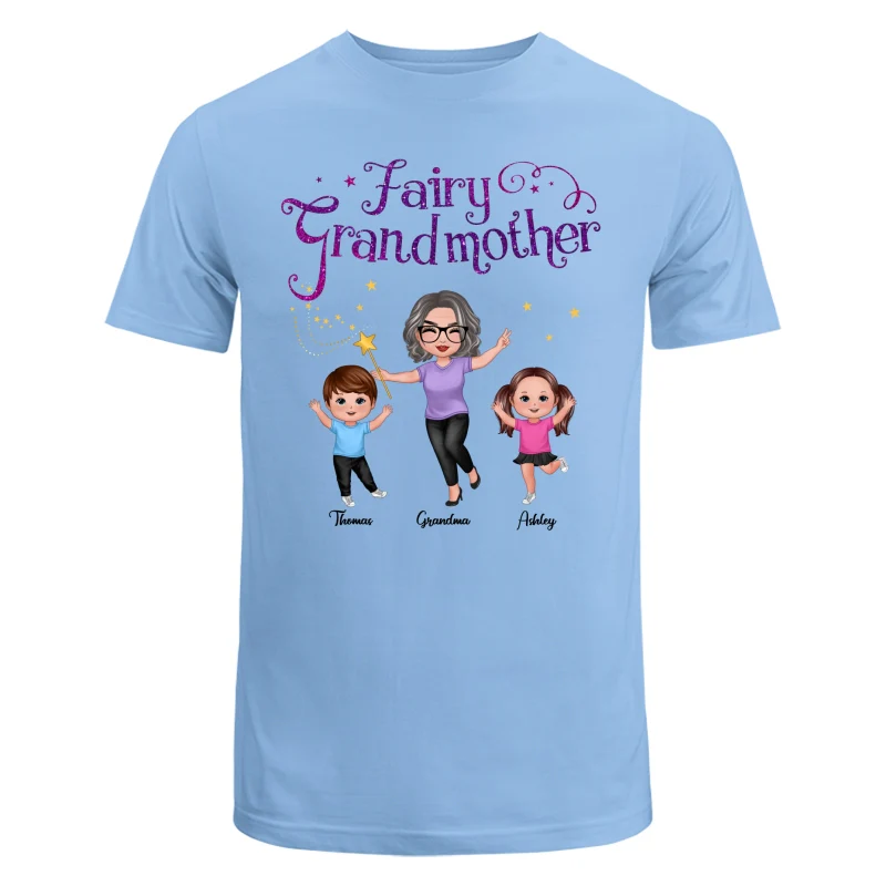 Fairy Grandmother Happy Doll Grandma And Grandkids Personalized Shirt - Image 8
