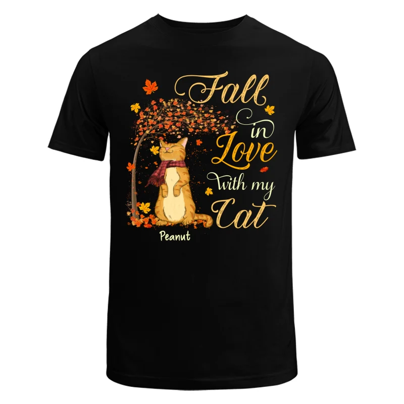 Fall In Love With My Cats Fall Season Personalized Shirt - Image 5
