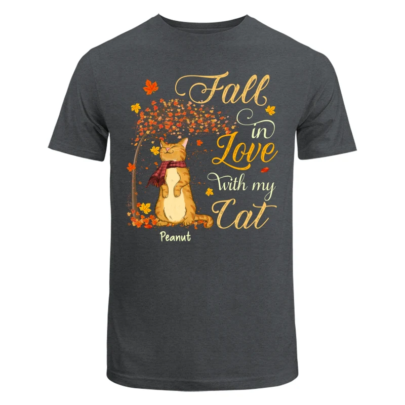 Fall In Love With My Cats Fall Season Personalized Shirt - Image 6