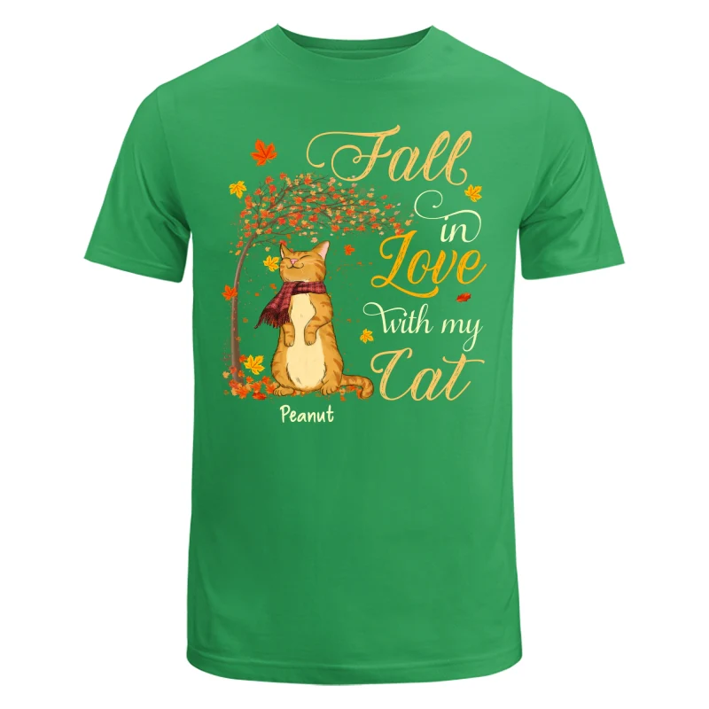 Fall In Love With My Cats Fall Season Personalized Shirt - Image 7