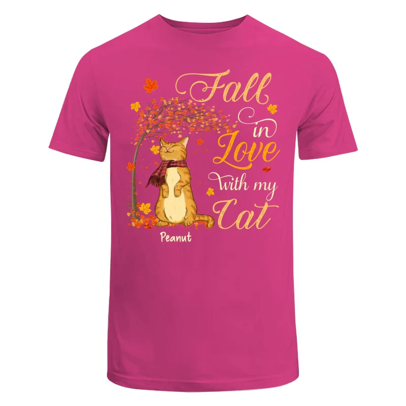 Fall In Love With My Cats Fall Season Personalized Shirt - Image 8