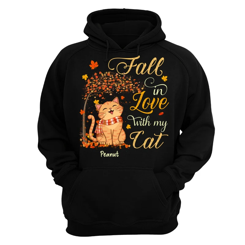 Fall In Love With My Smiling Cats Fall Season Personalized Shirt - Image 14