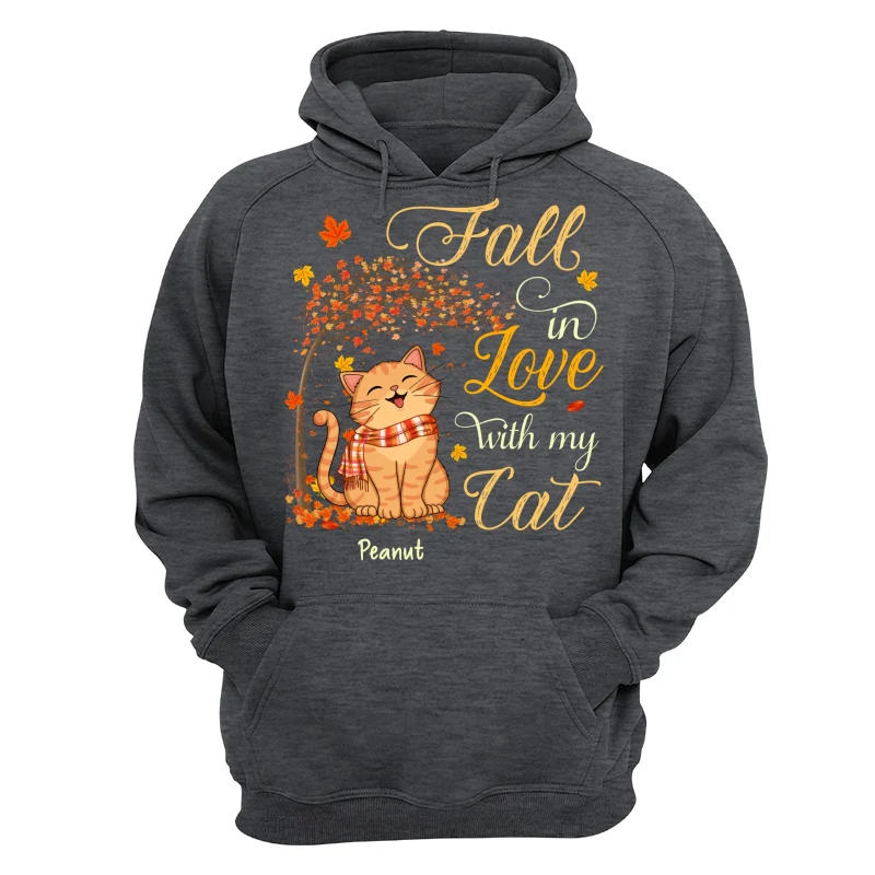 Fall In Love With My Smiling Cats Fall Season Personalized Shirt - Image 16