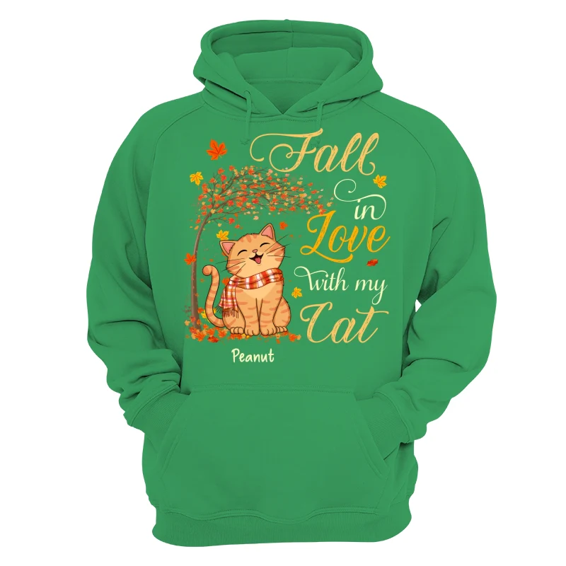 Fall In Love With My Smiling Cats Fall Season Personalized Shirt - Image 17