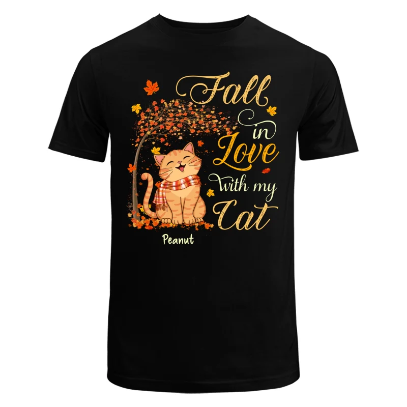 Fall In Love With My Smiling Cats Fall Season Personalized Shirt - Image 5