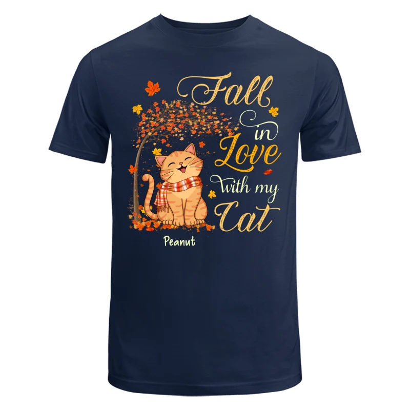 Fall In Love With My Smiling Cats Fall Season Personalized Shirt - Image 6