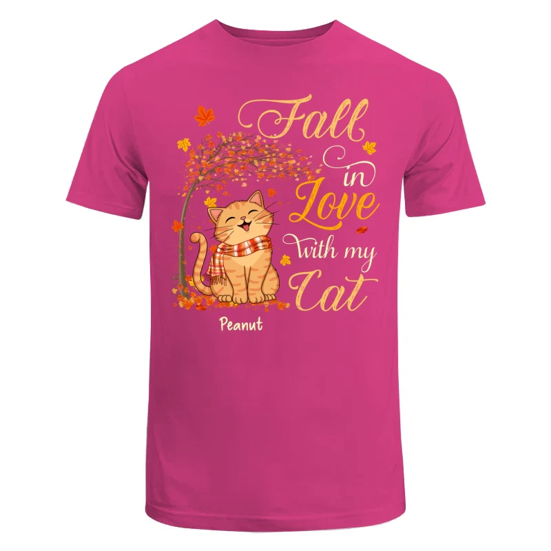 Fall In Love With My Smiling Cats Fall Season Personalized Shirt - Image 8