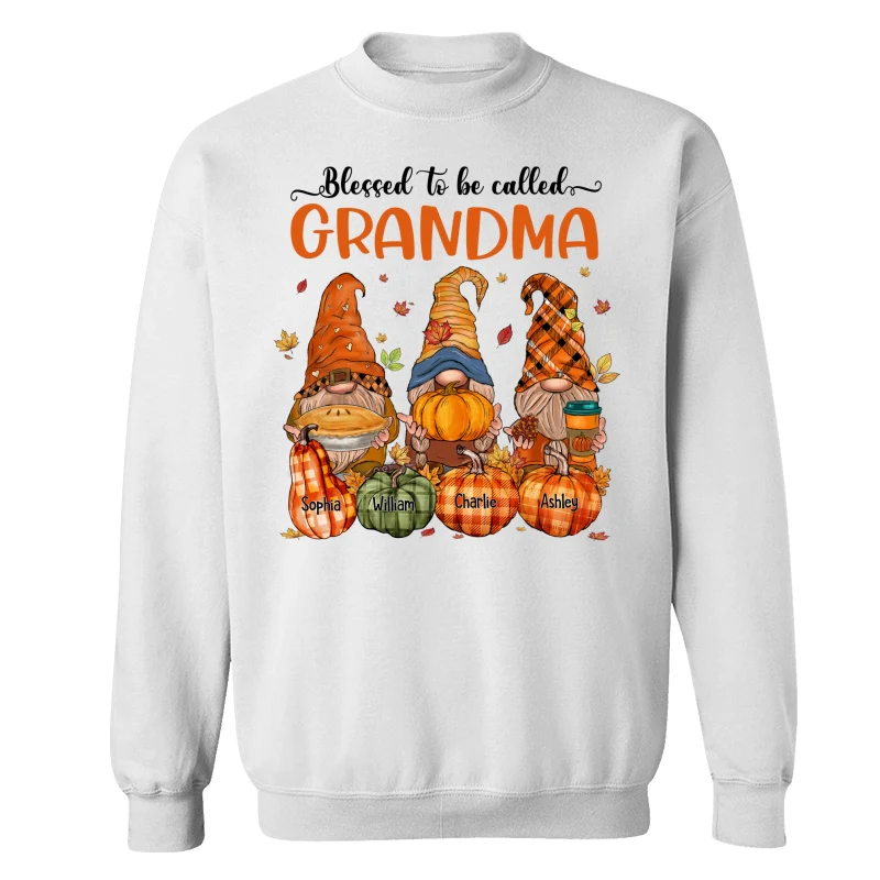 Fall Season Autumn Gnomes Pumpkins Personalized Shirt - Image 17