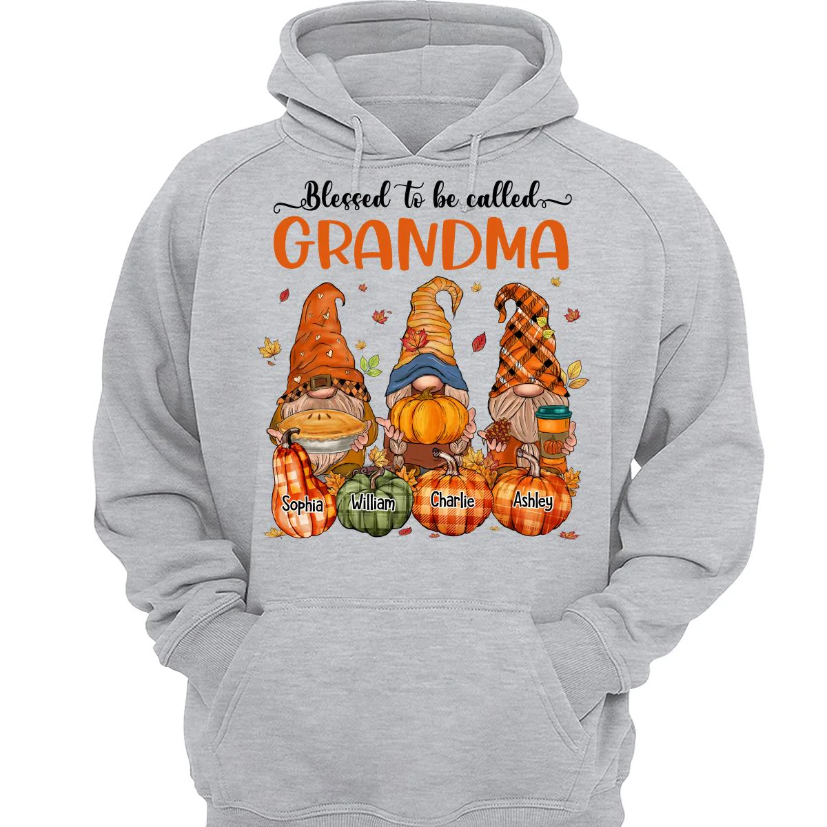 Fall Season Autumn Gnomes Pumpkins Personalized Shirt - Image 3