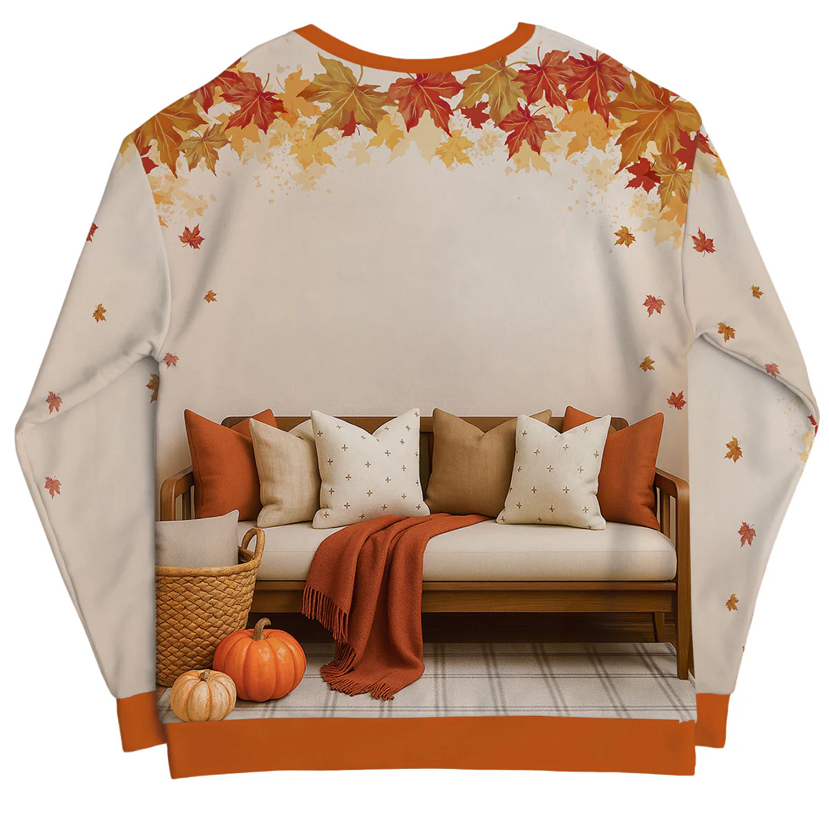 Fall Season Besties Sisters Sitting On Cozy Sofa Personalized 3D Sweatshirt - Image 9