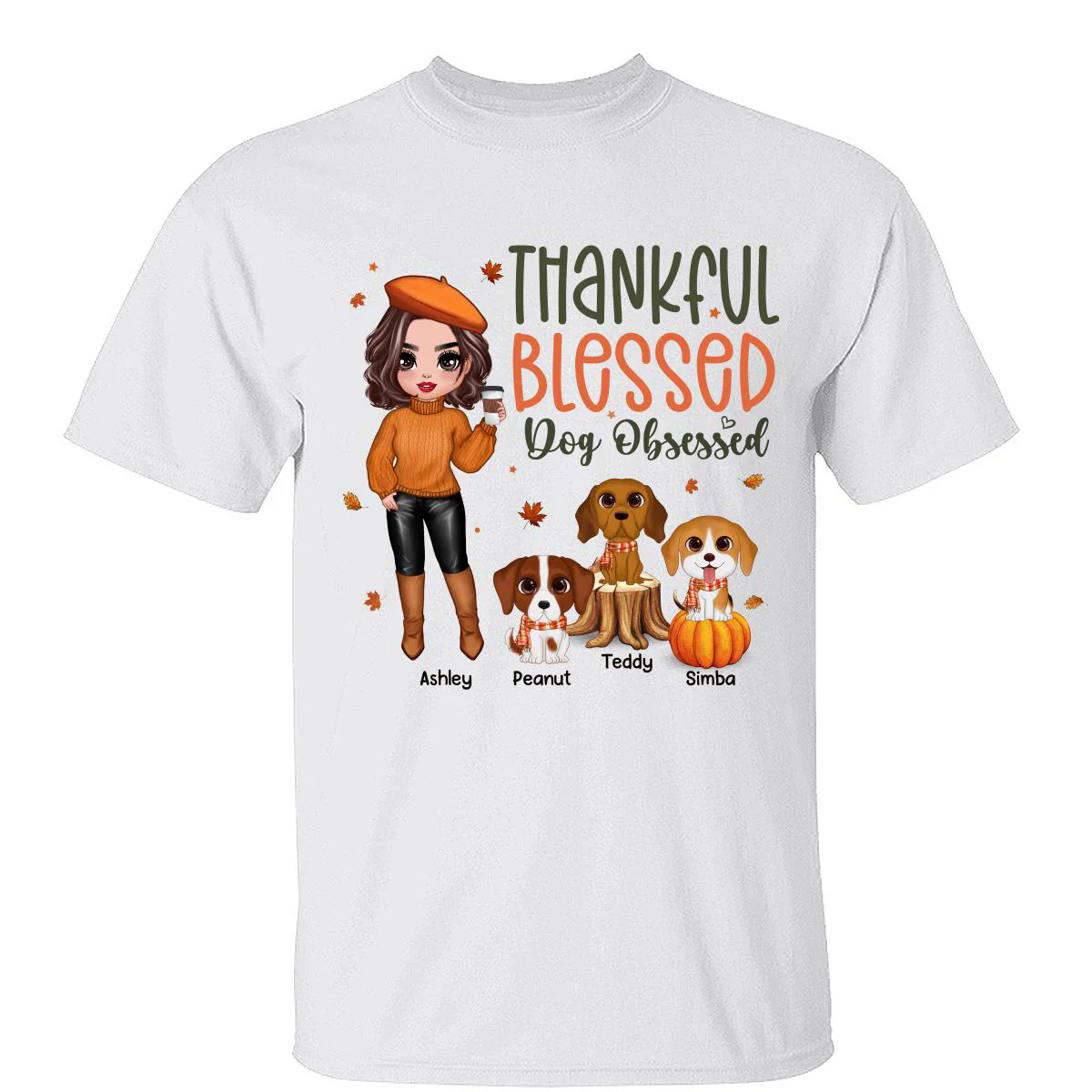 Fall Season Dog Mom Cute Dogs Personalized Shirt