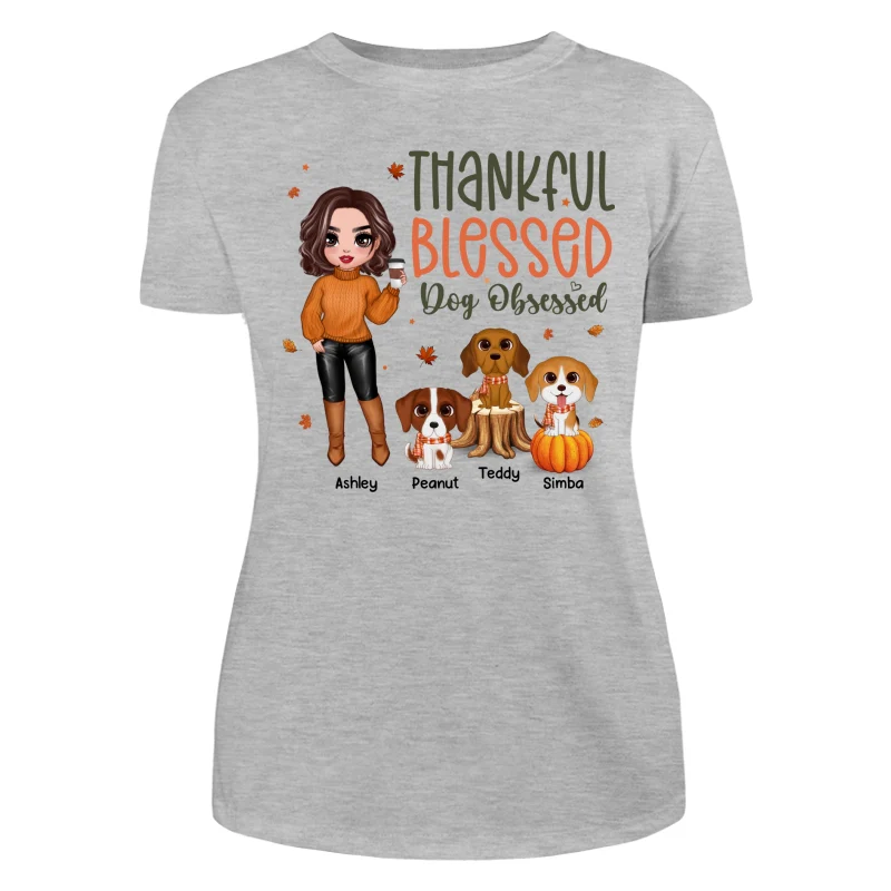 Fall Season Dog Mom Cute Dogs Personalized Shirt - Image 10