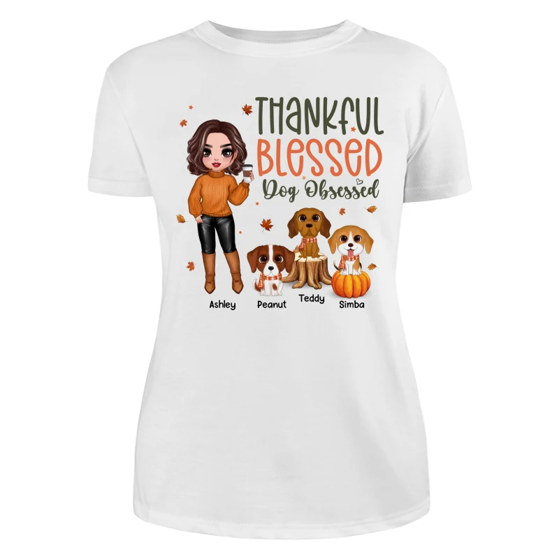 Fall Season Dog Mom Cute Dogs Personalized Shirt - Image 9
