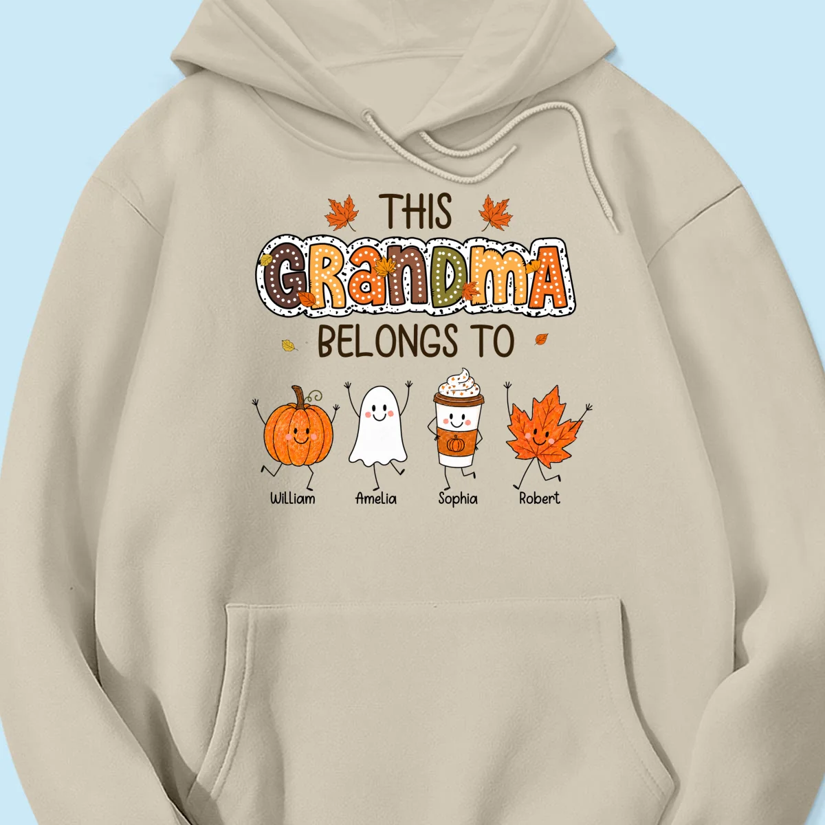 Fall Season Funny Kids This Grandma Belongs To - Personalized Shirt - Gift For Grandmas, Moms - Image 29