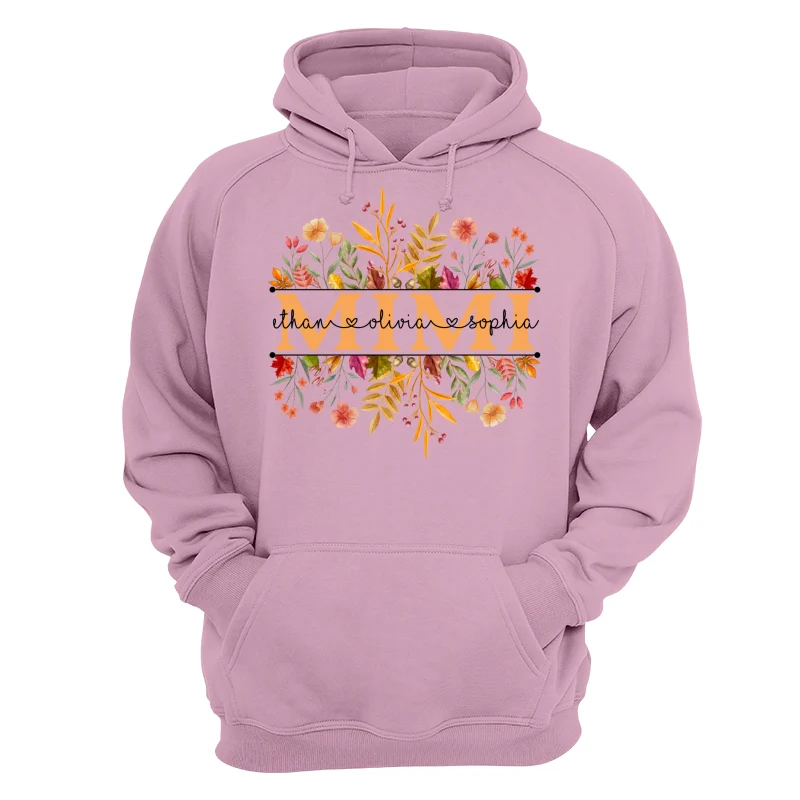 Fall Season Grandma With Grandkids Names Personalized Shirt - Image 15