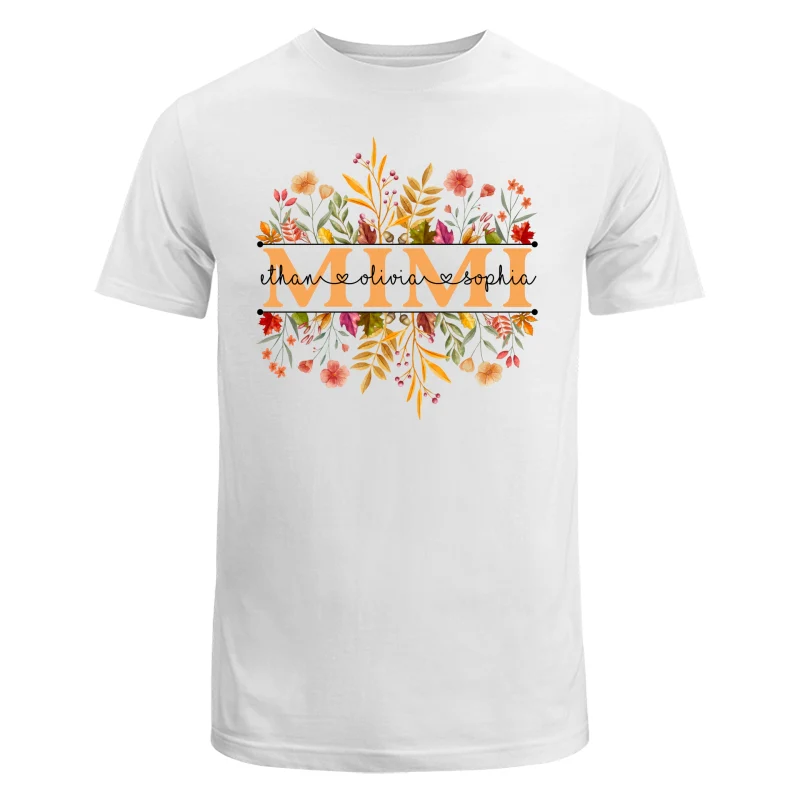 Fall Season Grandma With Grandkids Names Personalized Shirt - Image 5