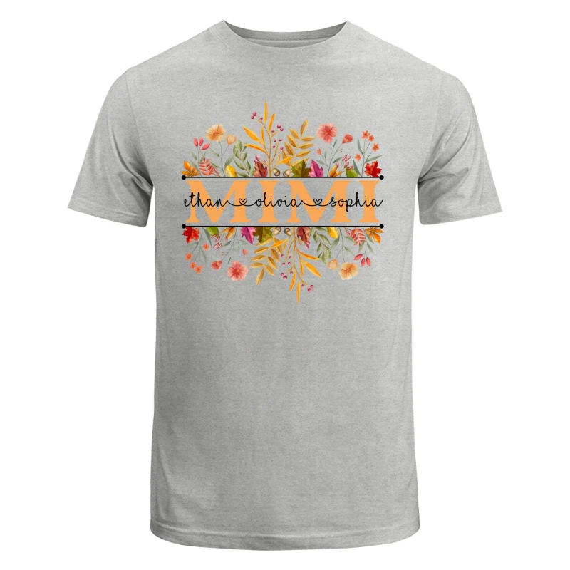 Fall Season Grandma With Grandkids Names Personalized Shirt - Image 6