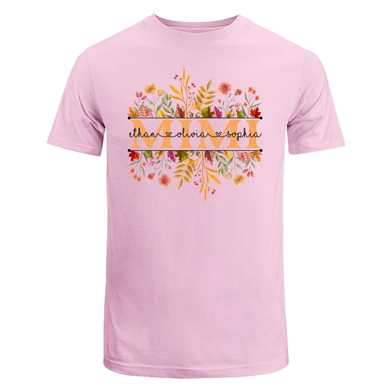 Fall Season Grandma With Grandkids Names Personalized Shirt - Image 7