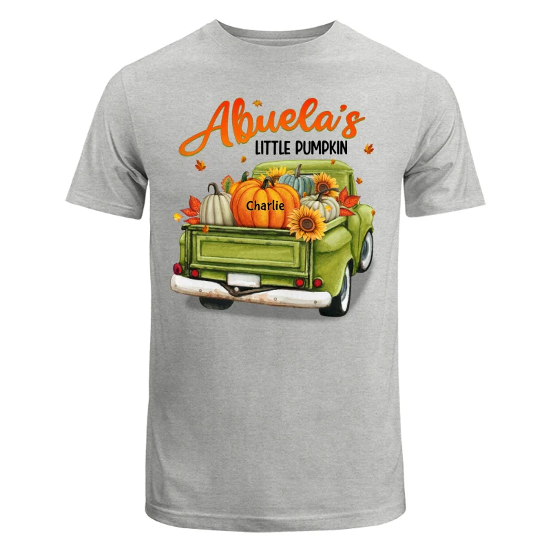 Fall Season Green Truck Mom Grandma Personalized Shirt - Image 2