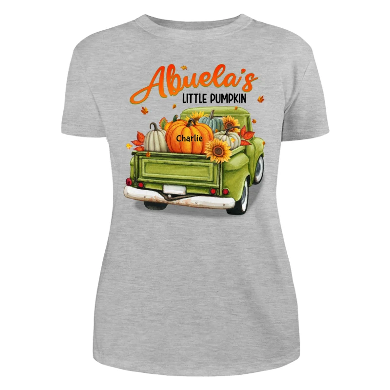 Fall Season Green Truck Mom Grandma Personalized Shirt - Image 6