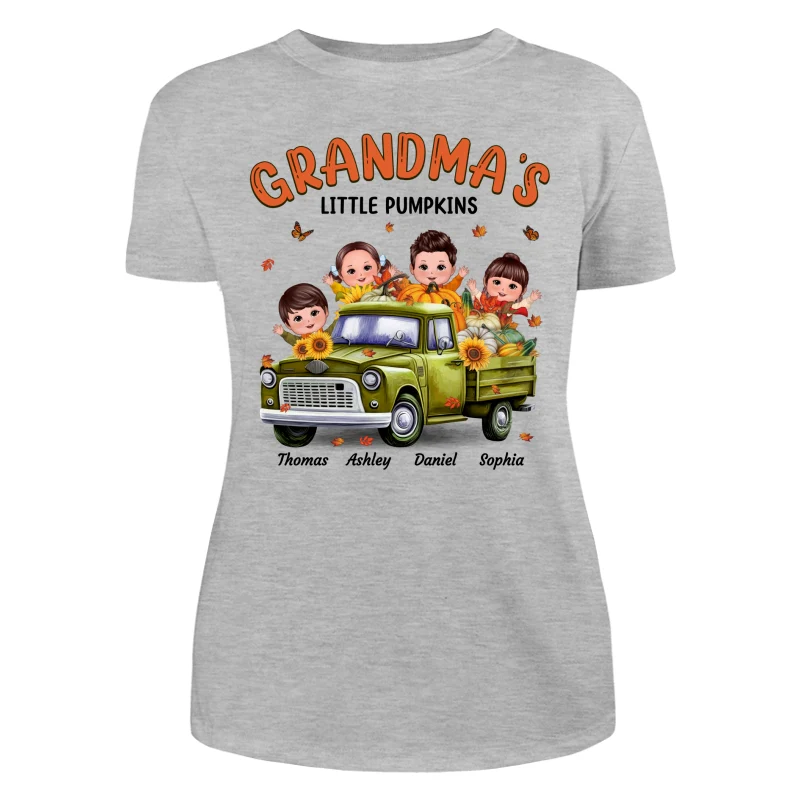Fall Season Happy Doll Kids Truck Personalized Shirt - Image 10