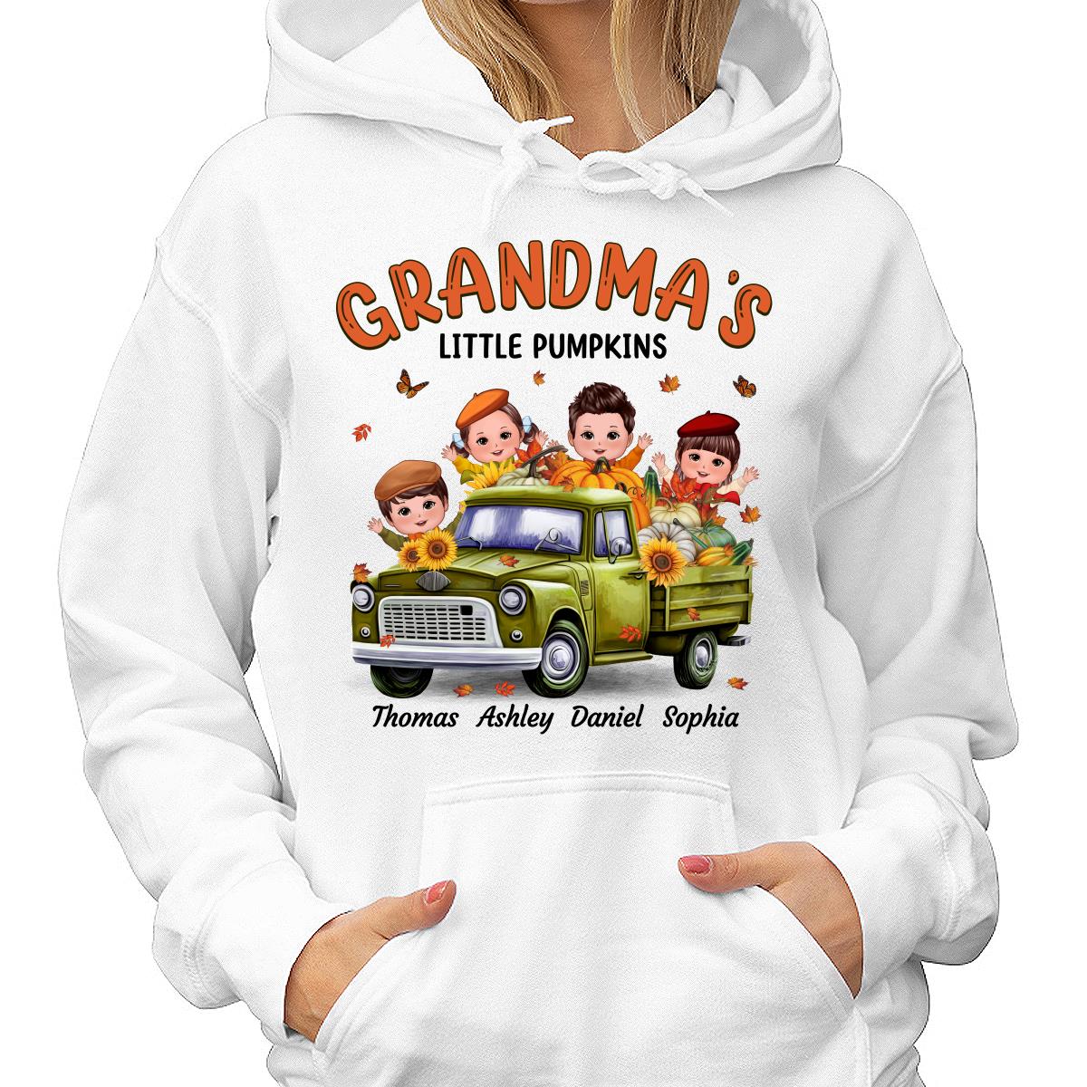 Fall Season Happy Doll Kids Truck Personalized Shirt - Image 3