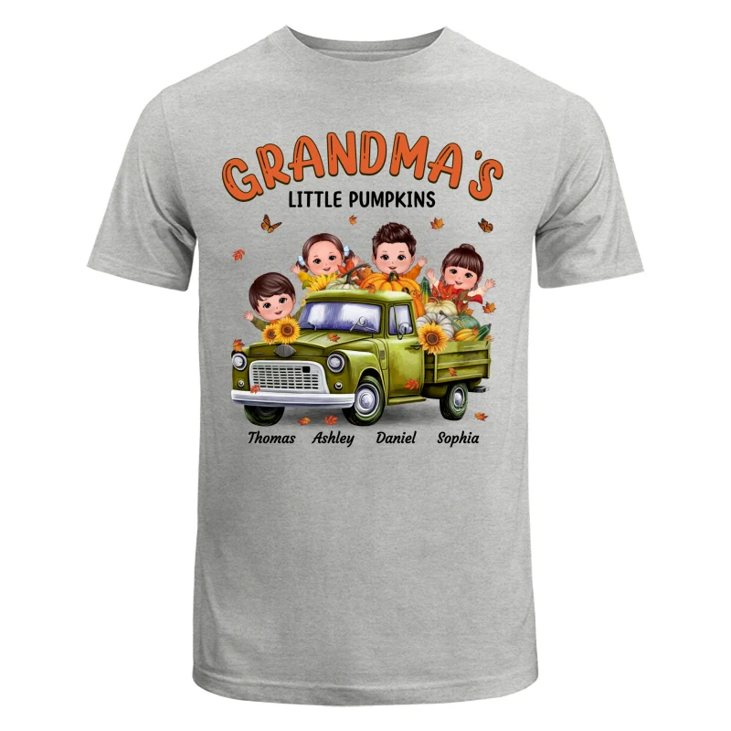 Fall Season Happy Doll Kids Truck Personalized Shirt - Image 6