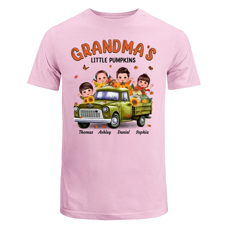Fall Season Happy Doll Kids Truck Personalized Shirt - Image 7