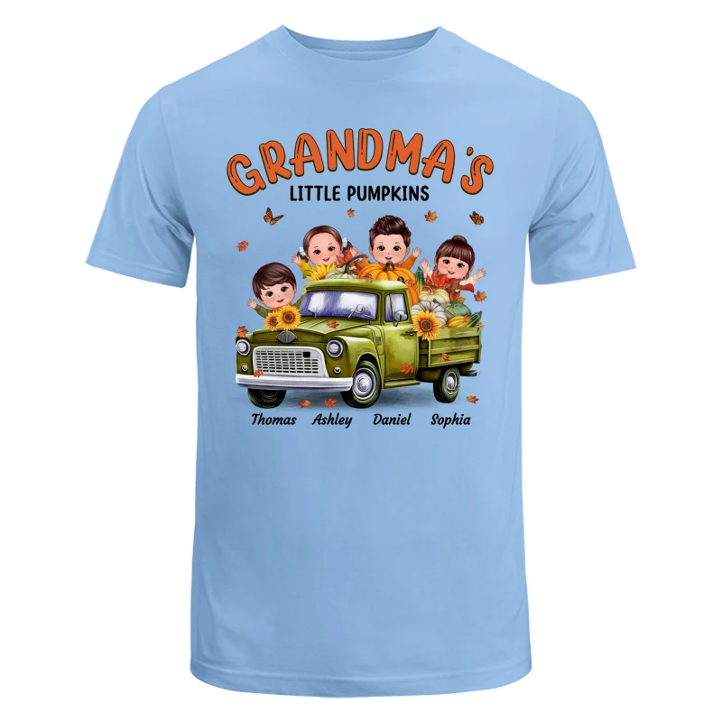 Fall Season Happy Doll Kids Truck Personalized Shirt - Image 8