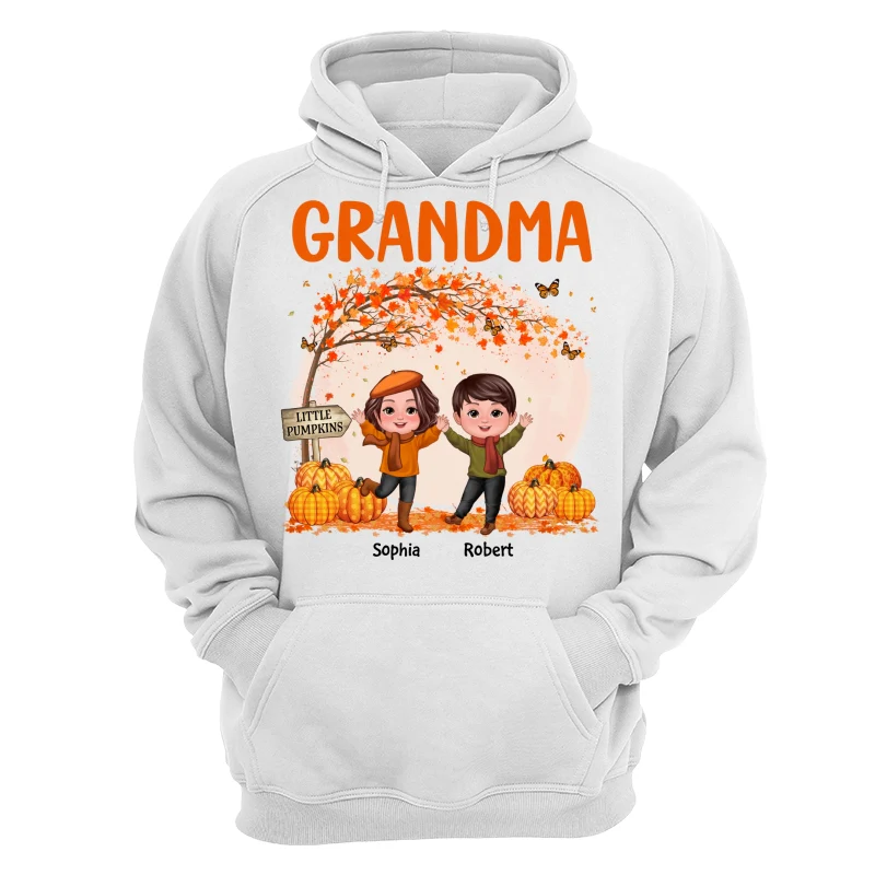 Fall Season Happy Doll Kids Under Tree Personalized Shirt - Image 13