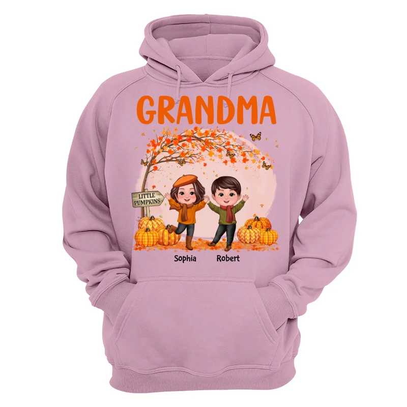 Fall Season Happy Doll Kids Under Tree Personalized Shirt - Image 15