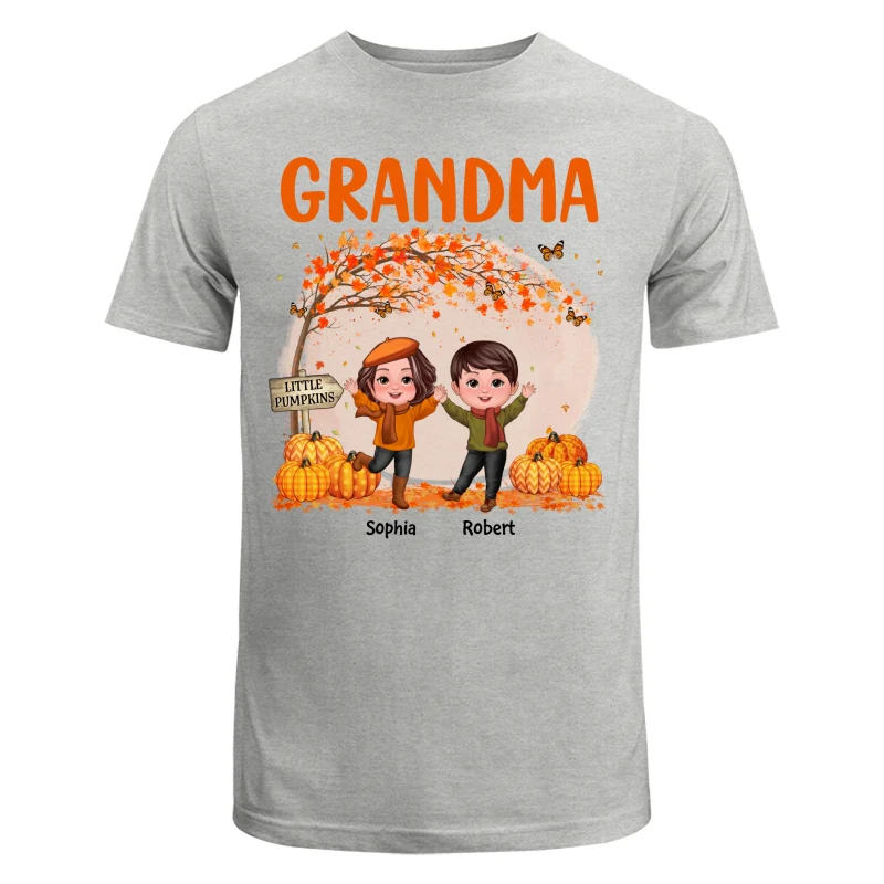 Fall Season Happy Doll Kids Under Tree Personalized Shirt - Image 6